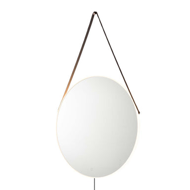 NOVA of California Aurora Round Backlit LED Wall Mirror — full product view