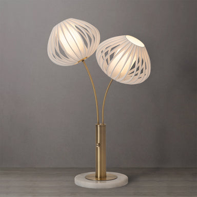 NOVA of California Bloom 2-Light Table Lamp — styled view
