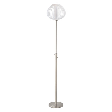 NOVA of California Bloom Torchiere Lamp Satin Nickel — full product view