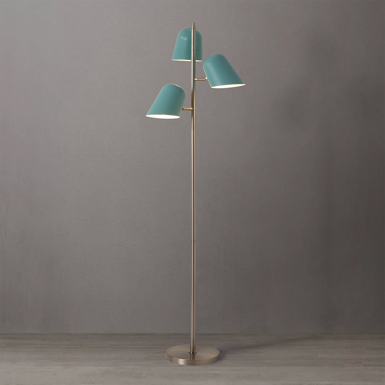 NOVA of California Culver Tree Lamp Pool Blue — styled view