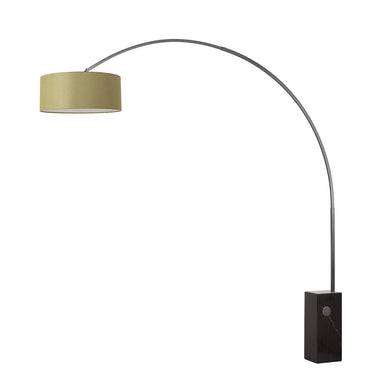NOVA of California Iconic Arc Lamp Black Nickel Avocado Black — full product view
