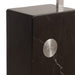 NOVA of California Iconic Arc Lamp Satin Nickel Avocado Black — close-up detail