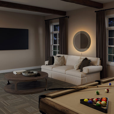 NOVA of California Interlace Backlit LED Wall Mirror — styled view