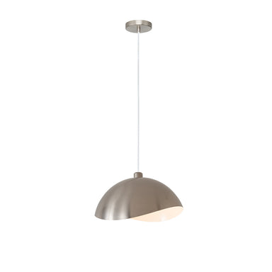 NOVA of California Luna Bella Pendant Satin Nickel Satin Nickel/White — full product view