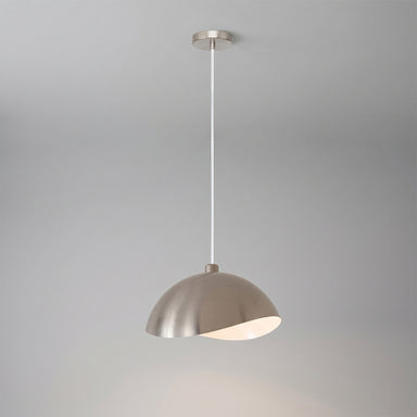 NOVA of California Luna Bella Pendant Satin Nickel Satin Nickel/White — styled view