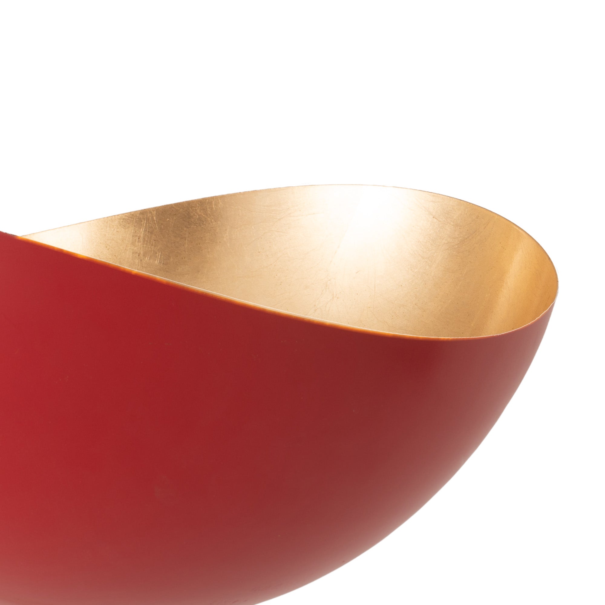 NOVA of California Luna Bella Torchiere Lamp Red Gold Weathered Brass — close-up detail