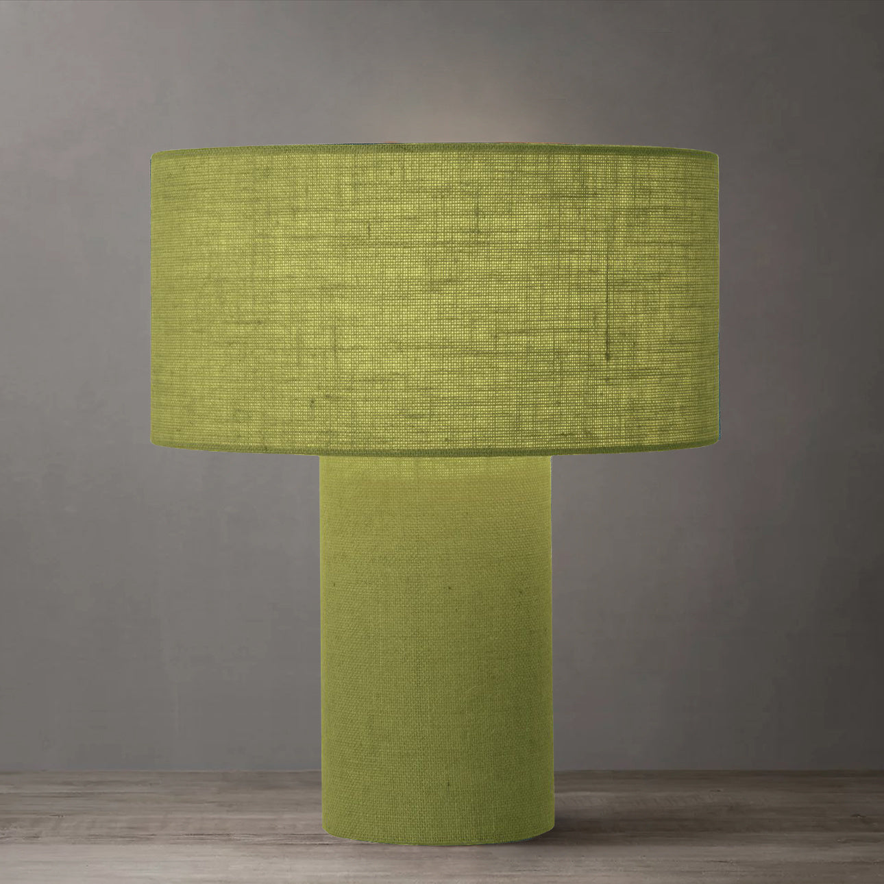 NOVA of California Moonlight Table Lamp Avocado — styled view