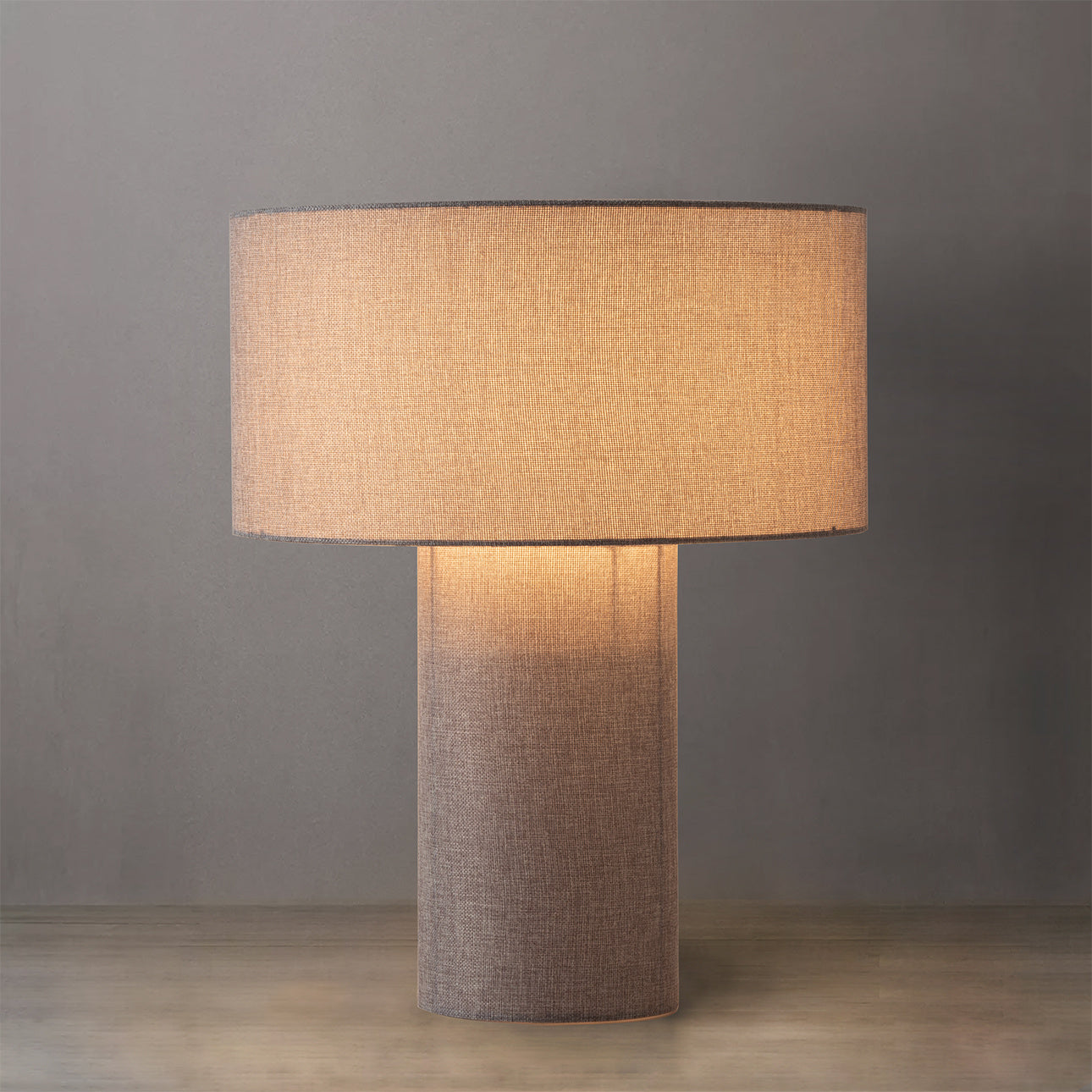 NOVA of California Moonlight Table Lamp Gray — styled view