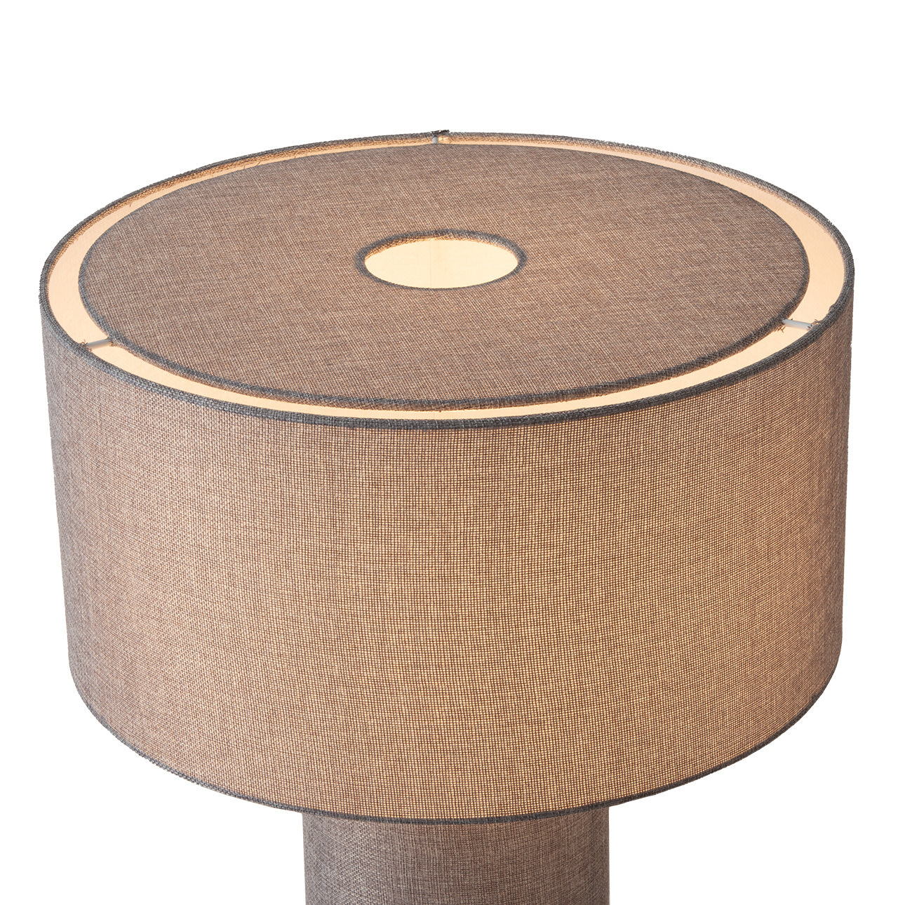 NOVA of California Moonlight Table Lamp Gray — close-up detail