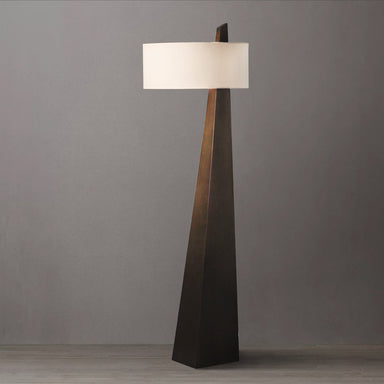 NOVA of California Obelisk Floor Lamp Dark Walnut — styled view