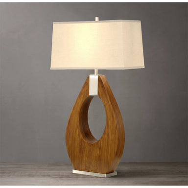 NOVA of California Pearson Table Lamp Pecan — styled view