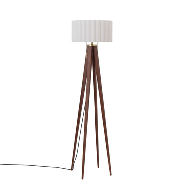 NOVA of California Quattro Floor Lamp Dark Walnut — full product view