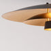 NOVA of California Rancho Mirage Arc Lamp Weathered Brass Matte Black/Gold Black — close-up detail