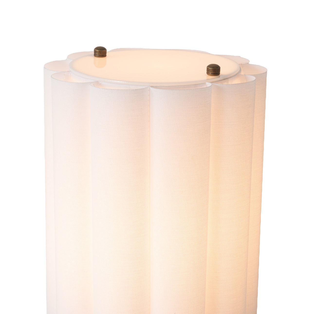 NOVA of California Scalloped Accent Table Lamp — close-up detail