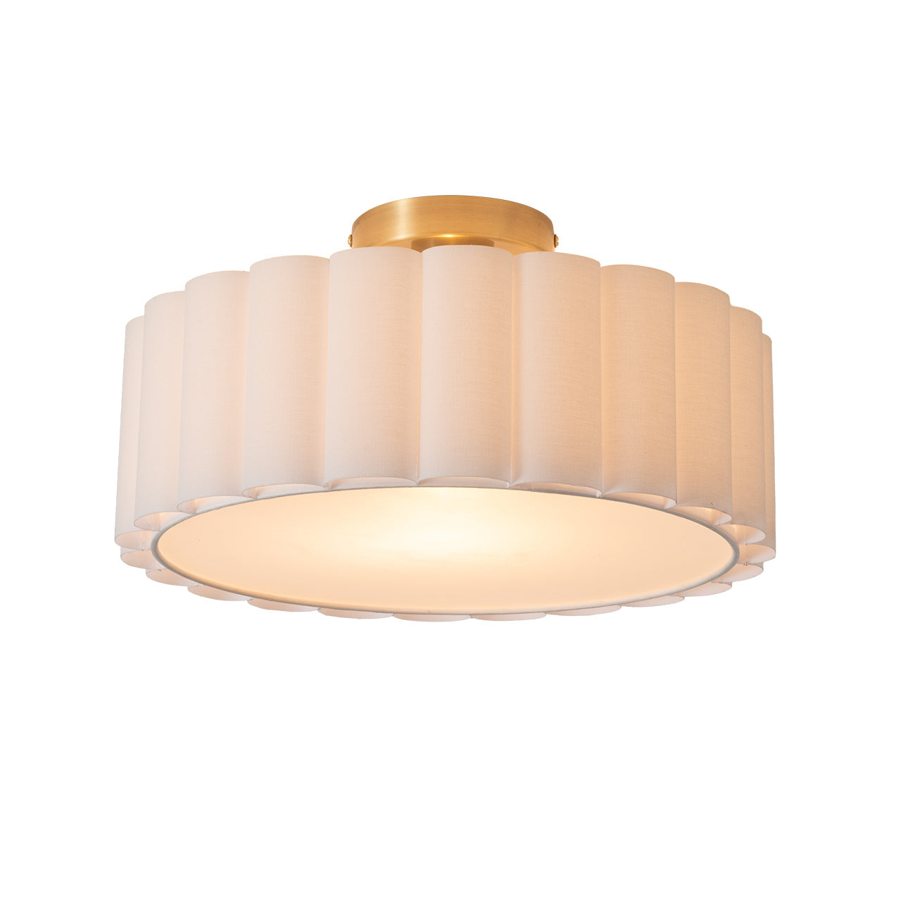 NOVA of California Scalloped, Flush Mount Lamp — full product view
