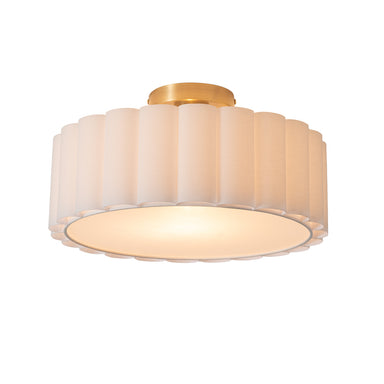 NOVA of California Scalloped, Flush Mount Lamp — full product view