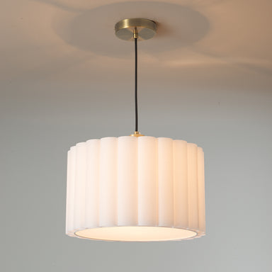 NOVA of California Scalloped Pendant Light — styled view