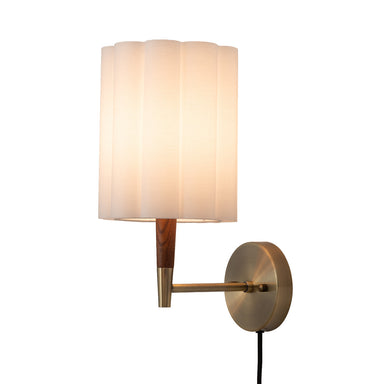 NOVA of California Scalloped Plug-in Wall Sconce — full product view