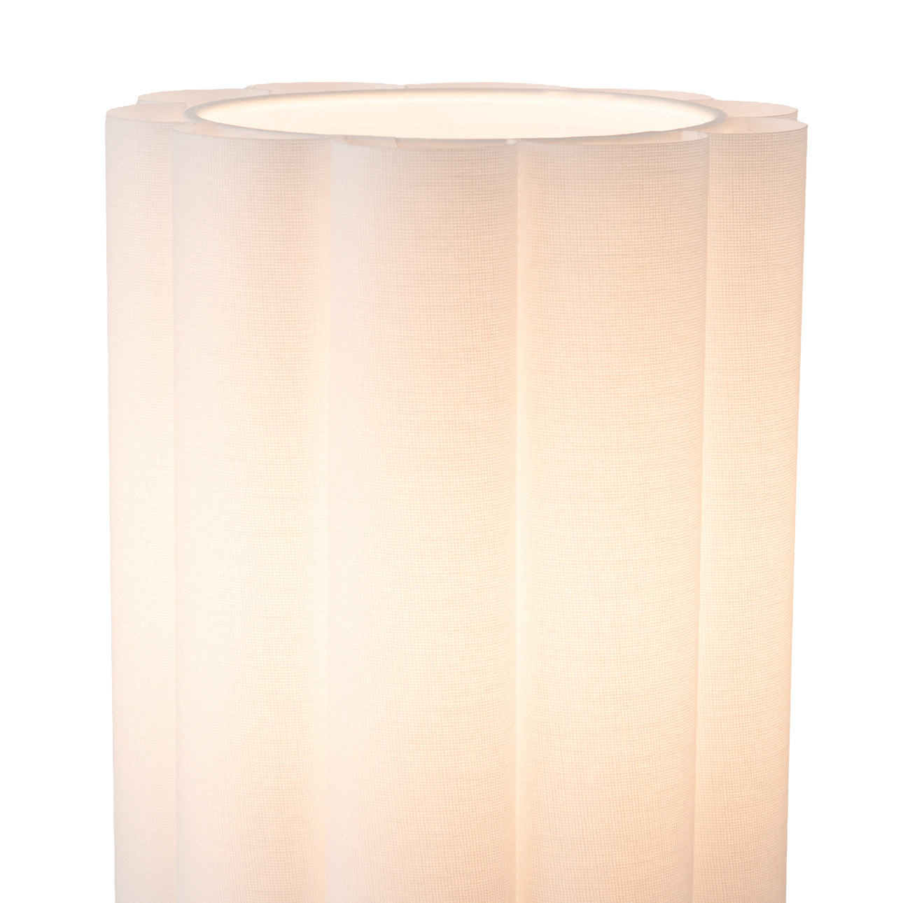 NOVA of California Scalloped Plug-in Wall Sconce — close-up detail