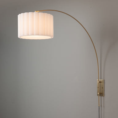 NOVA of California Scalloped Wall Mounted Arc Lamp — styled view