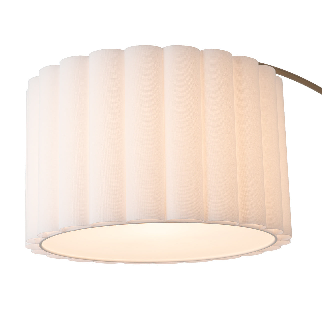 NOVA of California Scalloped Wall Mounted Arc Lamp — close-up detail
