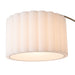 NOVA of California Scalloped Wall Mounted Arc Lamp — close-up detail