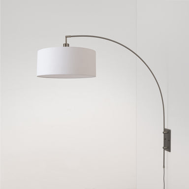 NOVA of California Span Wall Mounted Arc Lamp Black Nickel White 1.jpg — full product view