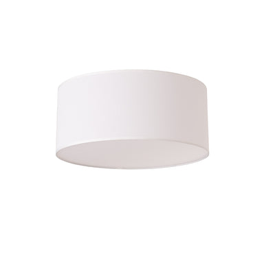 NOVA of California Stretch 7.5"D Flush Mount Satin Nickel White — full product view