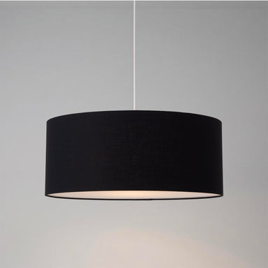 NOVA of California Stretch Pendant Satin Nickel Black — styled view