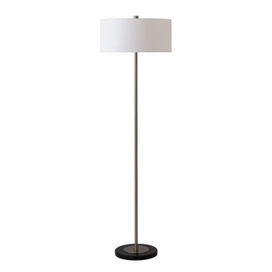 NOVA of California Stretch Slimline Floor Lamp Satin Nickel — full product view