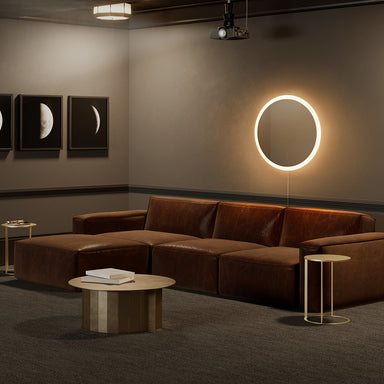 NOVA of California Super Star 30" Round LED Wall Mirror — styled view