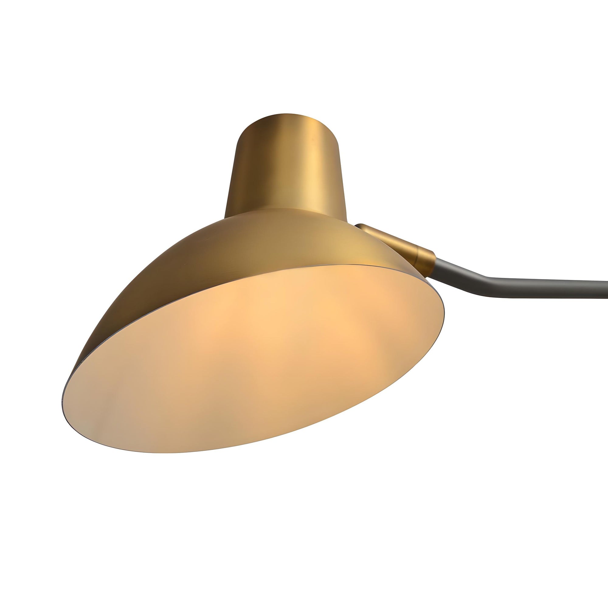 NOVA of California Swing Wall Light Brass — close-up detail