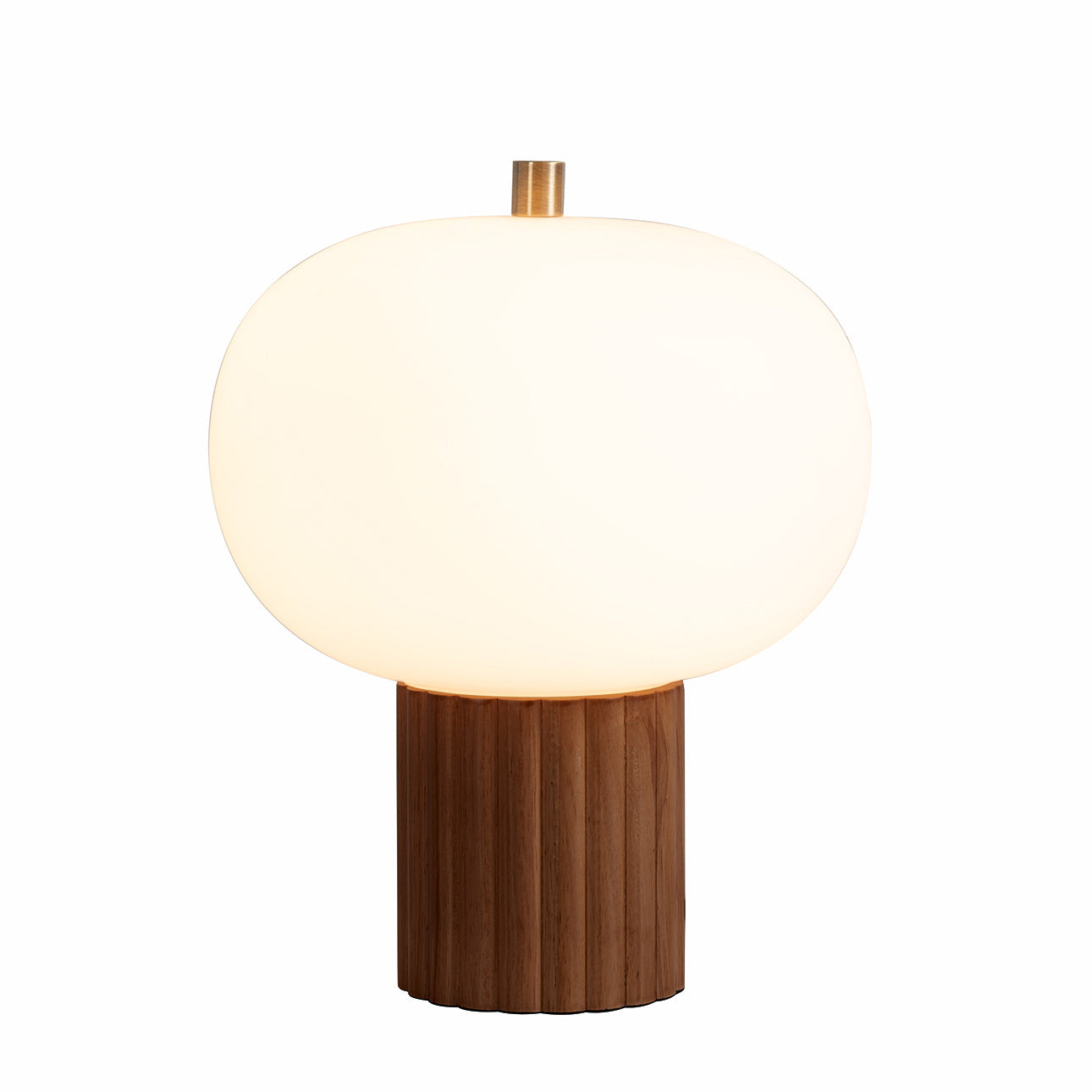 NOVA of California Tambo Accent Table Lamp Natural Wood Color — full product view