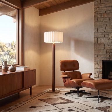 NOVA of California Tambo Floor Lamp Dark Walnut — styled view