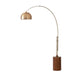 NOVA of California Tambo Half-Dome 92"H 1-Light Arc Lamp Weathered Brass Dark Walnut — full product view