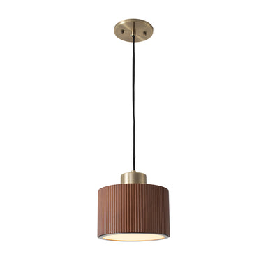 NOVA of California Tambo Pendant Light Dark Walnut — full product view