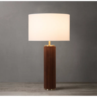 NOVA of California Tambo Table Lamp Dark Walnut — styled view