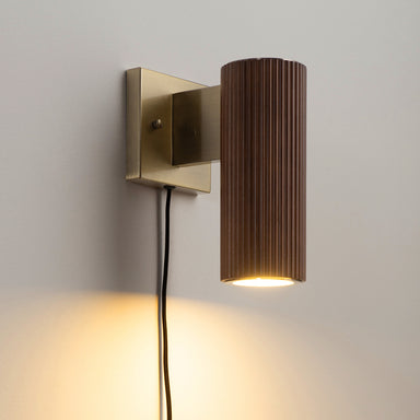 NOVA of California Tambo Wall Sconce Dark Walnut — styled view