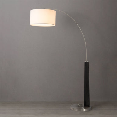 NOVA of California Taper 1 Light Arc Floor Lamp — styled view