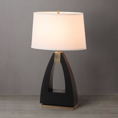 NOVA of California Trina Table Lamp Ebony — styled view