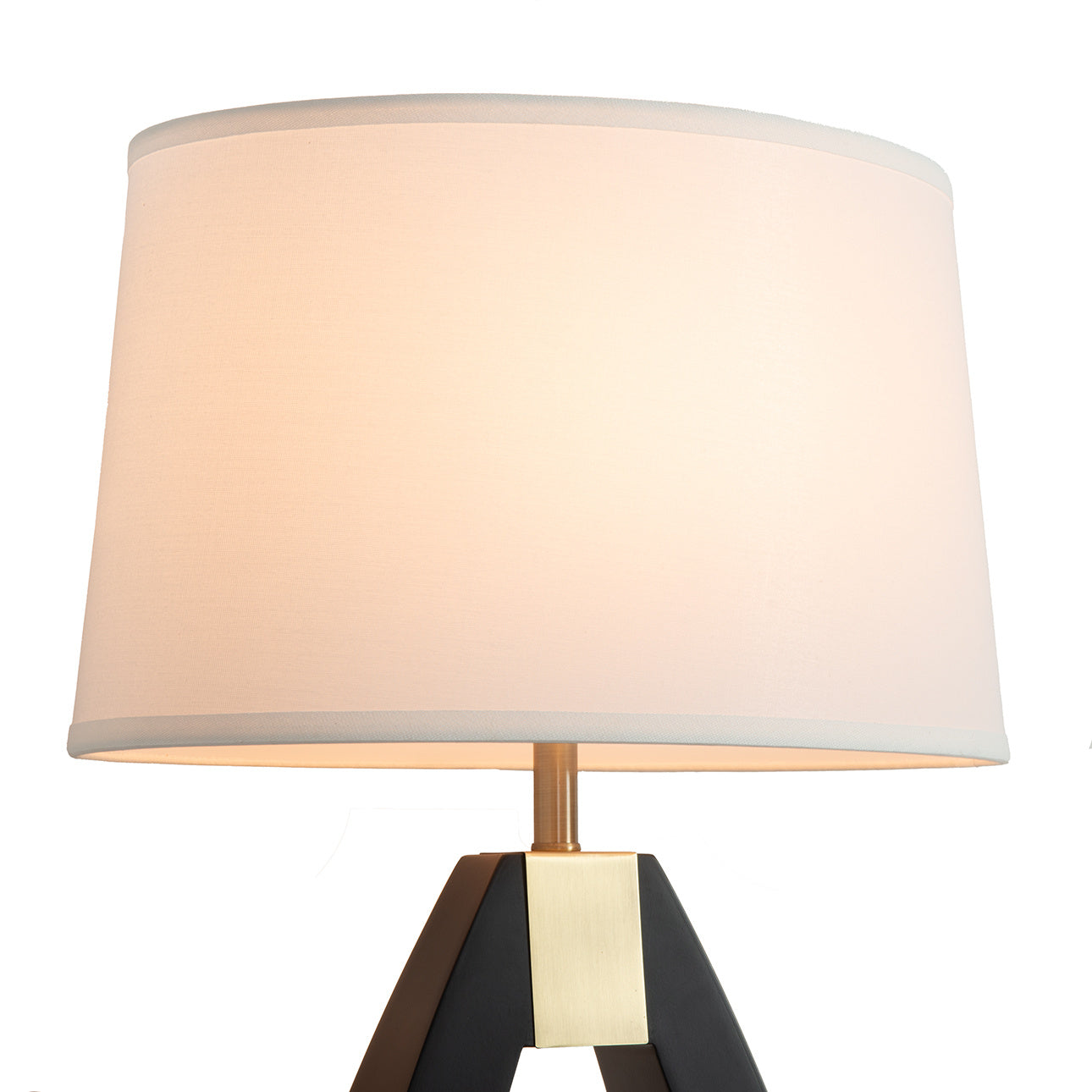 NOVA of California Trina Table Lamp Ebony — close-up detail