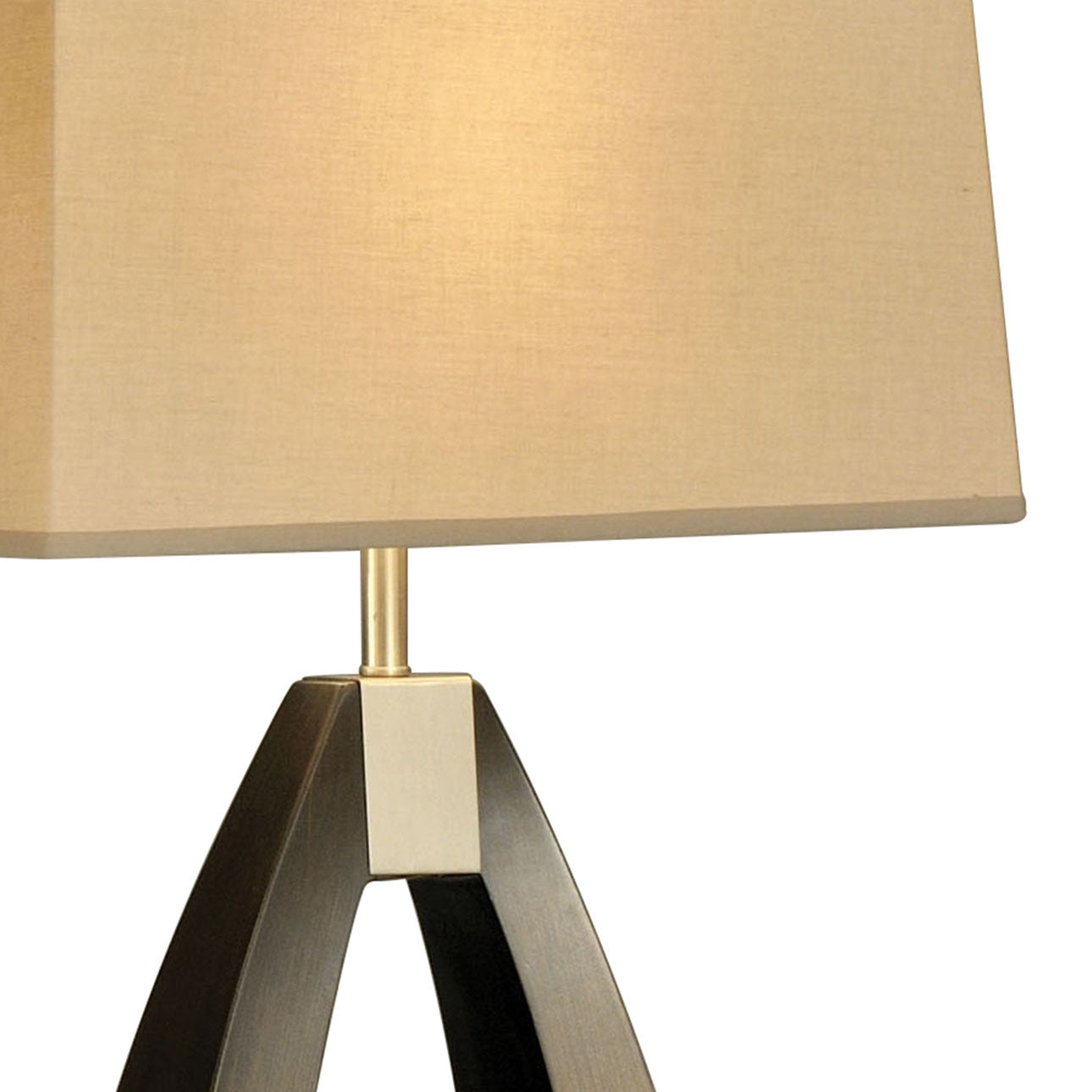 NOVA of California Trina Table Lamp Pecan — close-up detail