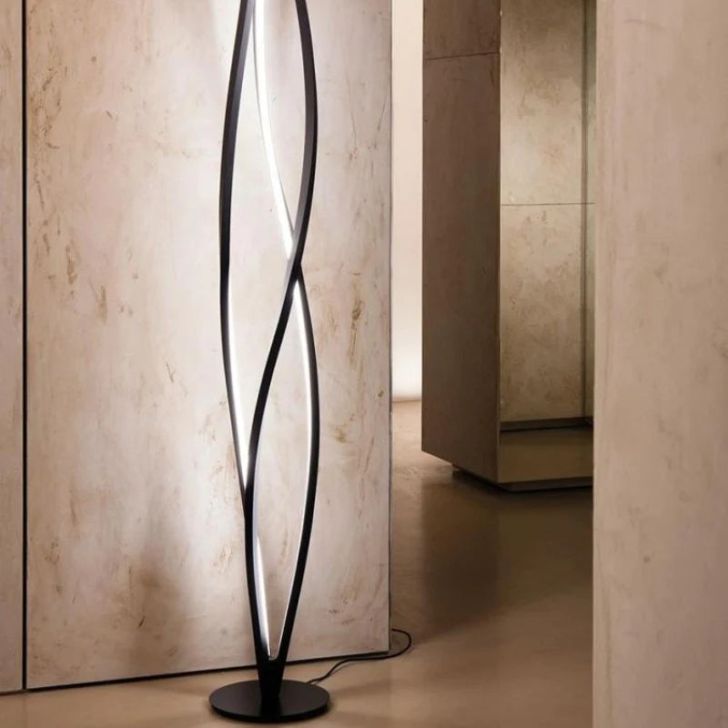 Modern Twirl Wind Floor Lamp